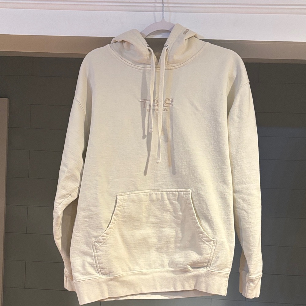 Casual Cream Hoodie for Men